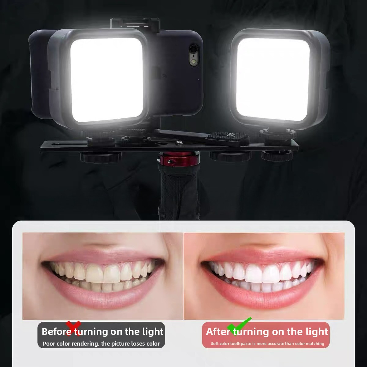 Photography Basics - Luz de Fotografia Odontológica com Bluetooth,