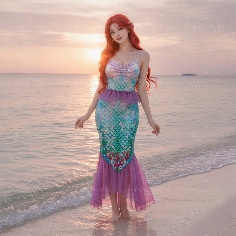Photography Outfit - Fantasia da Pequena Sereia Ariel, Vestido