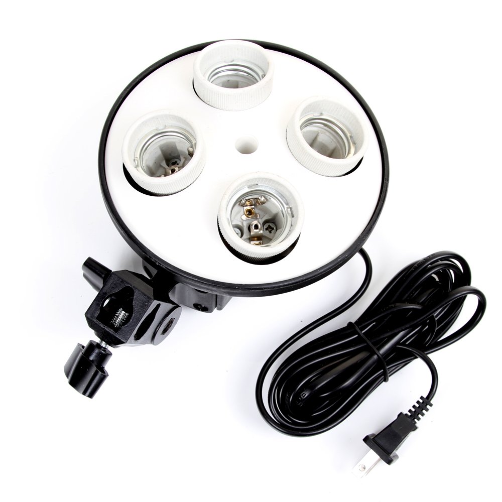 Photography Bulb - Suporte para lâmpada e27 4 em
