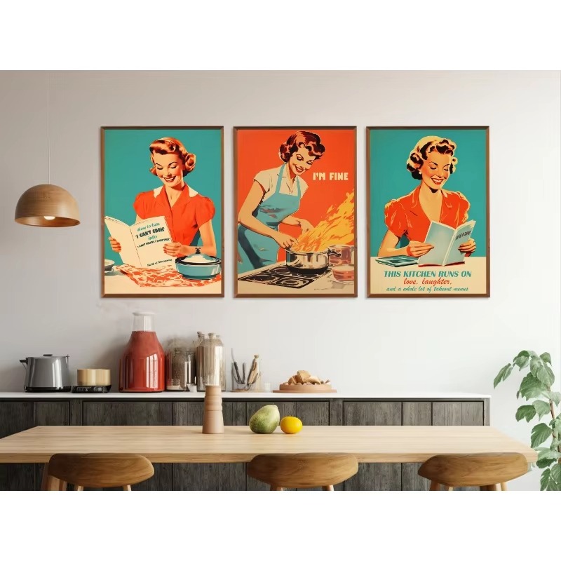 Retro cozinha dos desenhos ani - Photography Gallery avaliação e preço
